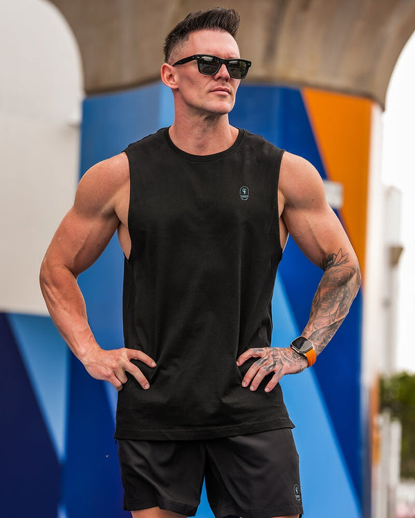 Active Sleeveless - Splatter - Blue 5" Shorts / Board shorts Tucann 