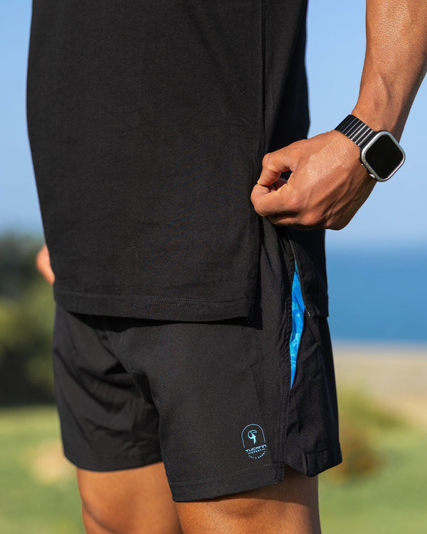 Active Sleeveless - Splatter - Blue 5" Shorts / Board shorts Tucann 