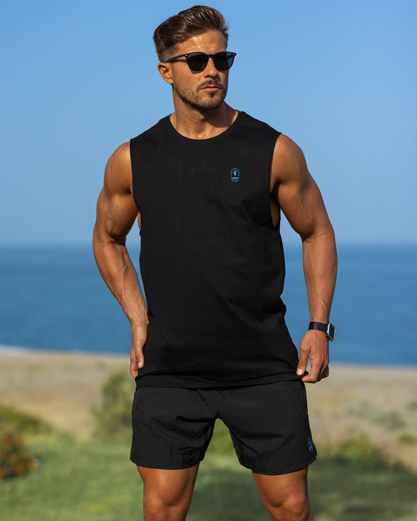 Active Sleeveless - Splatter - Blue 5" Shorts / Board shorts Tucann 