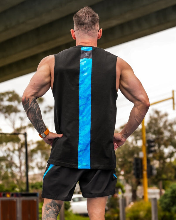 Active Sleeveless - Splatter - Blue 5" Shorts / Board shorts Tucann 