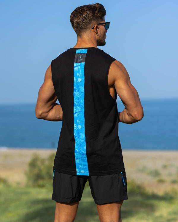 Active Sleeveless - Splatter - Blue 5" Shorts / Board shorts Tucann 