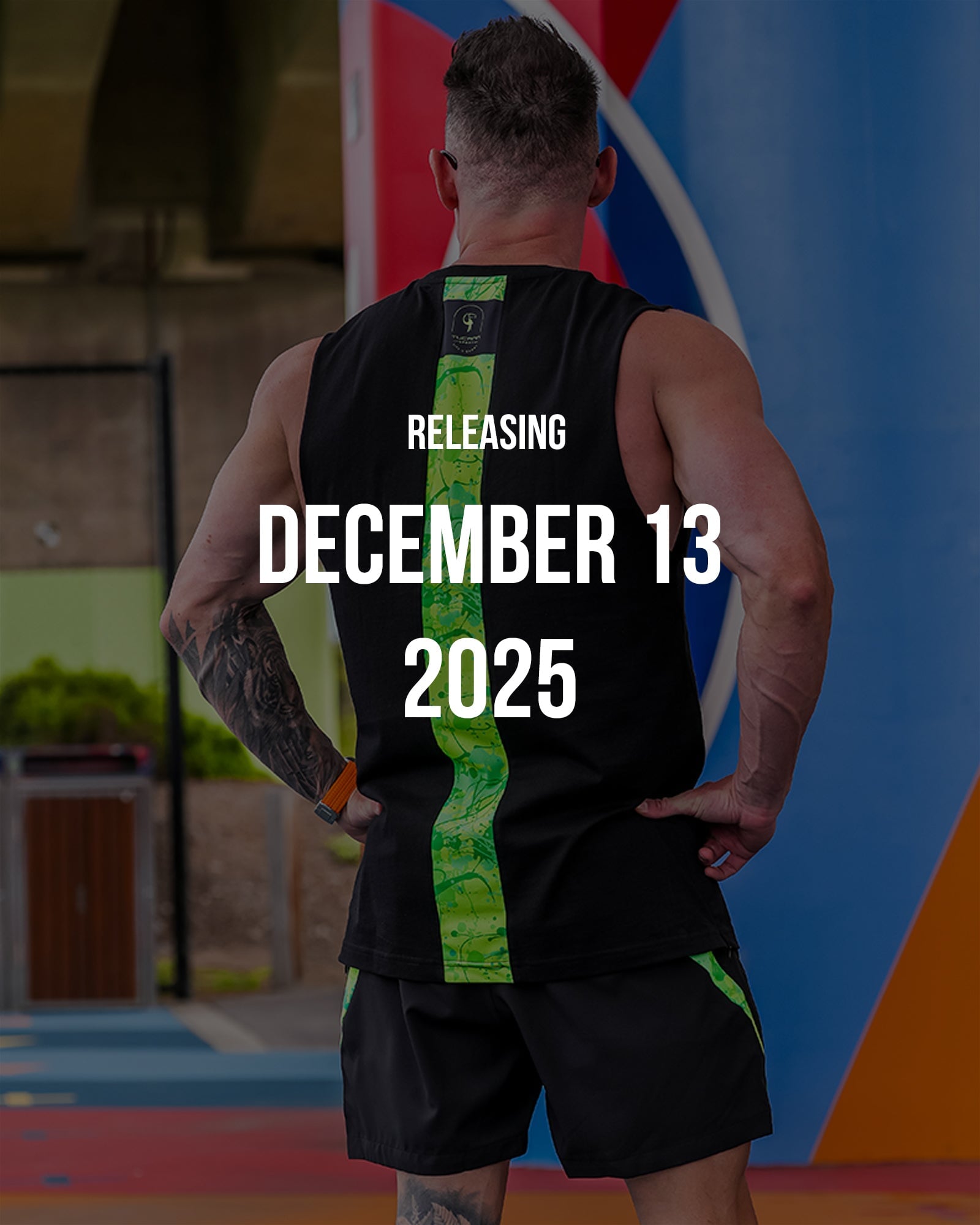 Active Sleeveless - Splatter - Lime 5" Shorts / Board shorts Tucann 