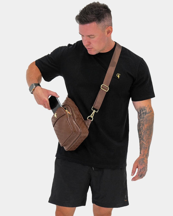Brown Leather Messenger Bag Bag Tucann 