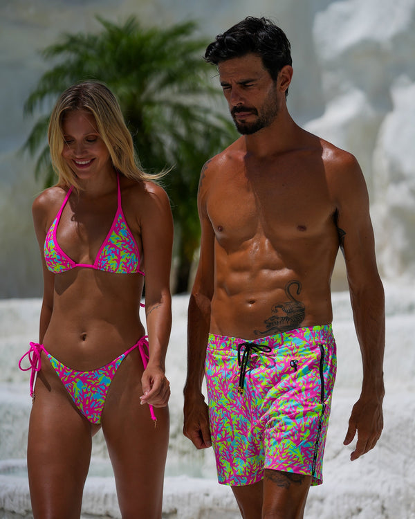 Candy Coral Bikini Top Bikini Tucann 
