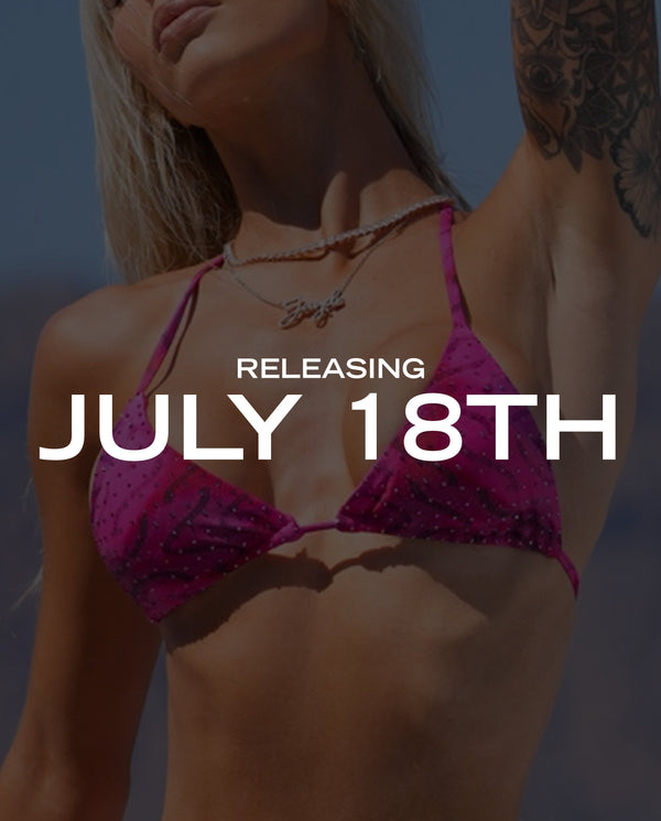 Daydream Bikini Top - Faded Crimson Tucann 