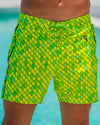 Dragon Scale - Lime 5" Shorts / Board shorts Tucann 