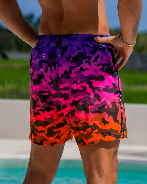 Faded Camo - Heat 5" Swim Trunks Tucann 