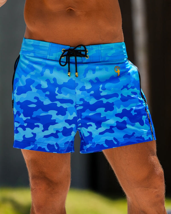 Faded Camo - Ocean 3" Shorts / Board shorts Tucann 
