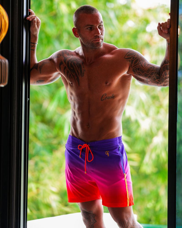 Faded Crimson v2 - 5" Swim Trunks Tucann America 