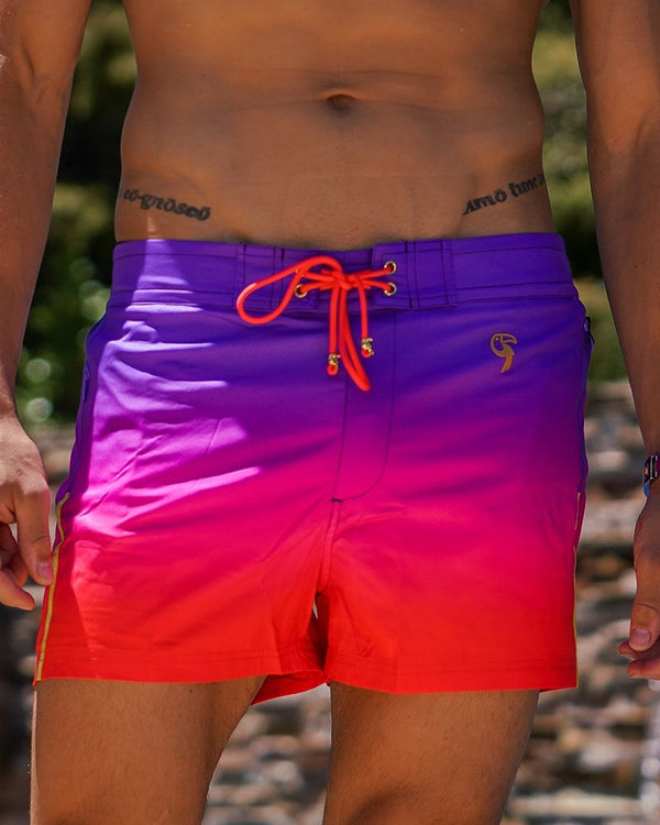 Faded Crimson v2 Swim Trunks - 3" Swim Trunks Tucann 