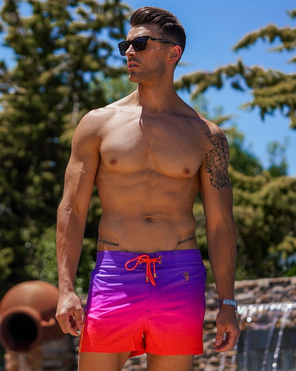 Faded Crimson v2 Swim Trunks - 3" Swim Trunks Tucann 