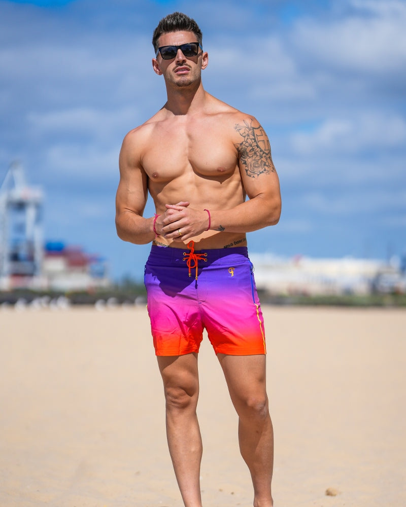 Faded Crimson v2 Swim Trunks - 5" Swim Trunks Tucann America 