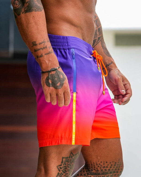 Faded Crimson v2 Swim Trunks - 5" Swim Trunks Tucann America 