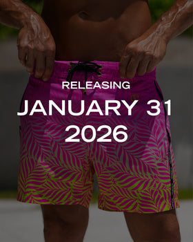 Faded Leaf - Fuchsia 5'' Shorts / Board shorts Tucann 