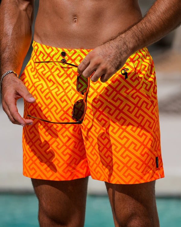Faded Luxe - Orange Swim Trunks Tucann 