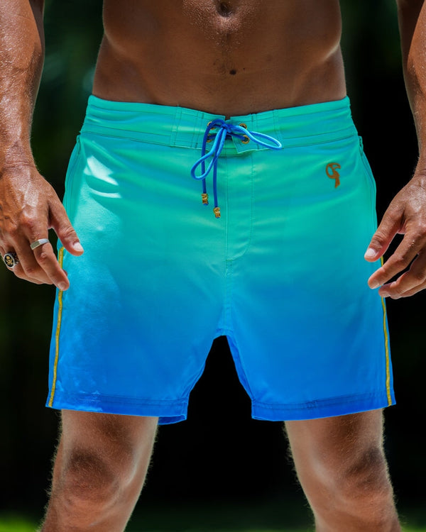 Faded Ocean Swim Trunks - 5" Swim Trunks Tucann 