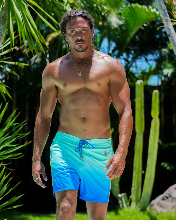 Faded Ocean Swim Trunks - 5" Swim Trunks Tucann 