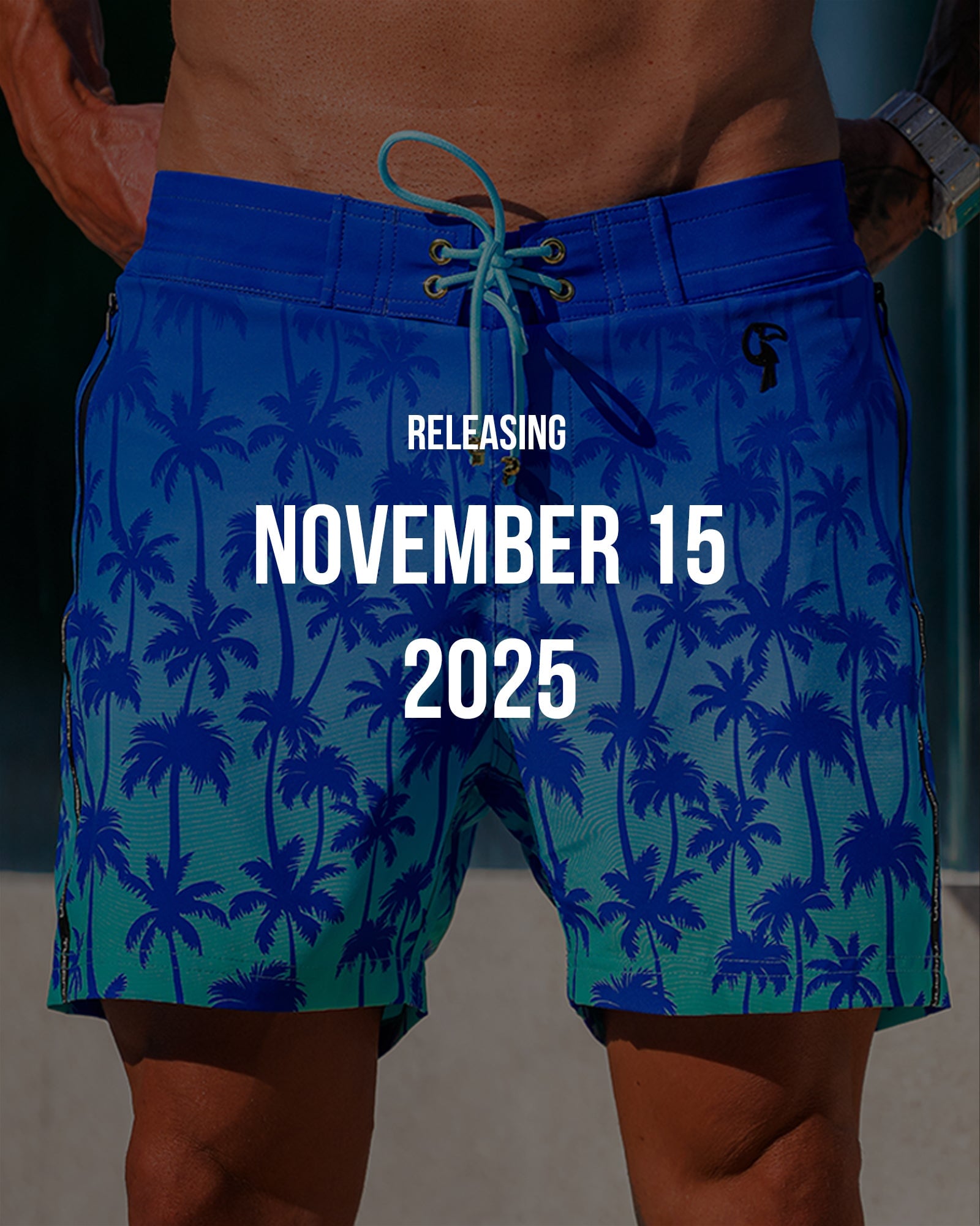 Faded Palm - Ocean 5'' Shorts / Board shorts Tucann 