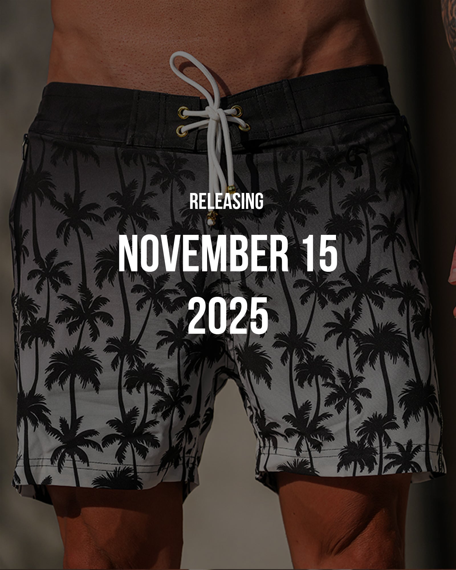 Faded Palm Onyx 5'' Shorts / Board shorts Tucann 
