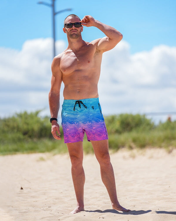 Faded Waves Oasis - 5" Swim Trunks Tucann 