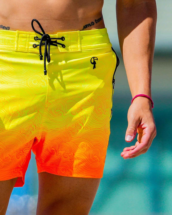 Faded Waves Sunset - 5" Swim Trunks Tucann 