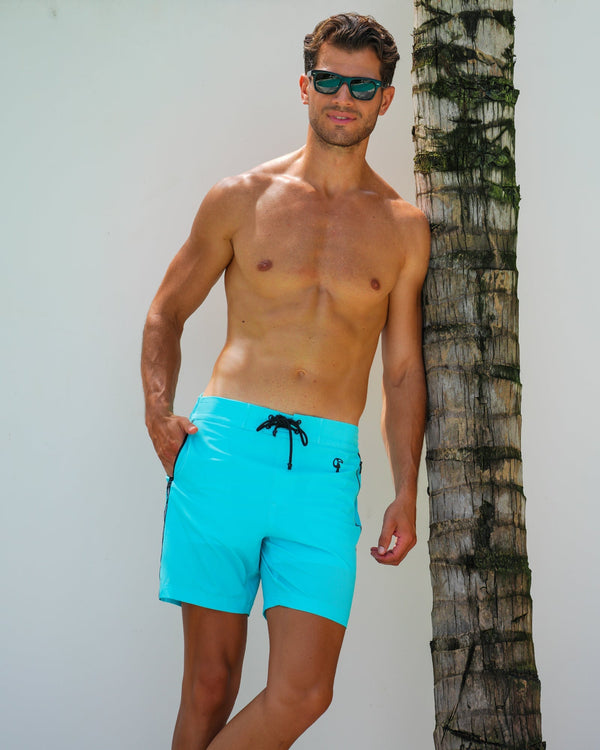 Fluro Aqua - 7" Shorts / Board shorts Tucann 