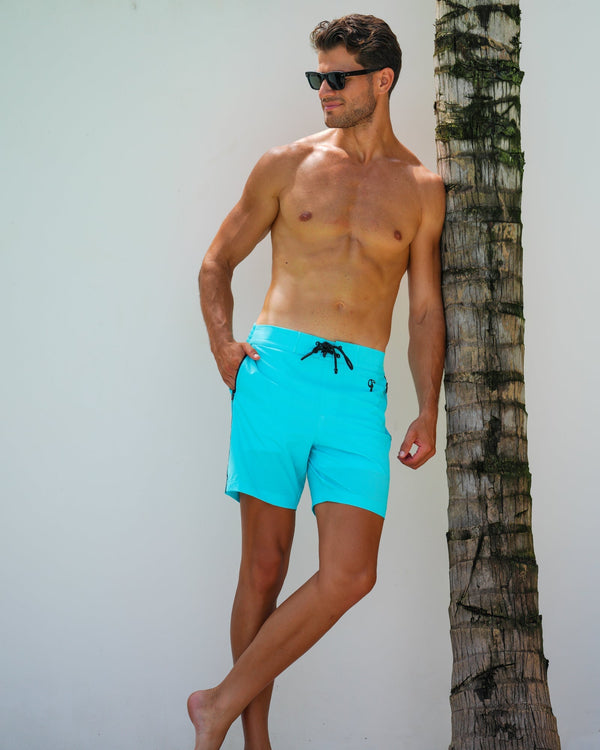 Fluro Aqua - 7" Shorts / Board shorts Tucann 