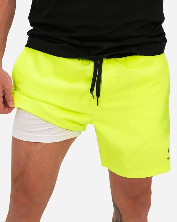 Hybrid Active Shorts - Fluro Green ( hold for Black Friday ) Shorts / Board shorts Tucann 
