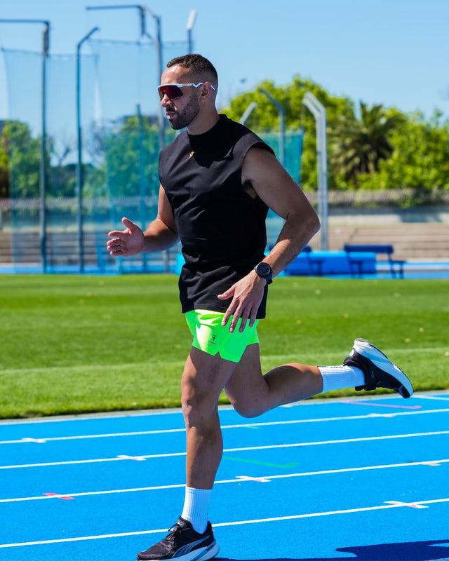 Hybrid Active Shorts Fluro Green