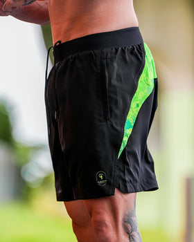 Hybrid Active Shorts Splatter - Fluro 5