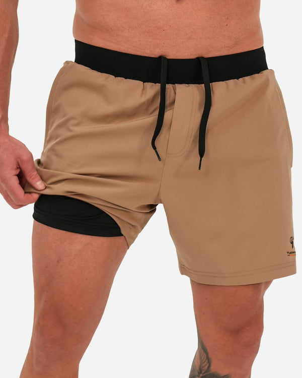 Hybrid Active Shorts - Tan Shorts / Board shorts Tucann 
