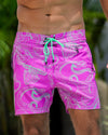Jelly-Ink - Purple - 5" Swim Trunks Tucann 