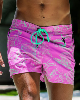 Jelly-Ink Swim Trunks Purple - 3