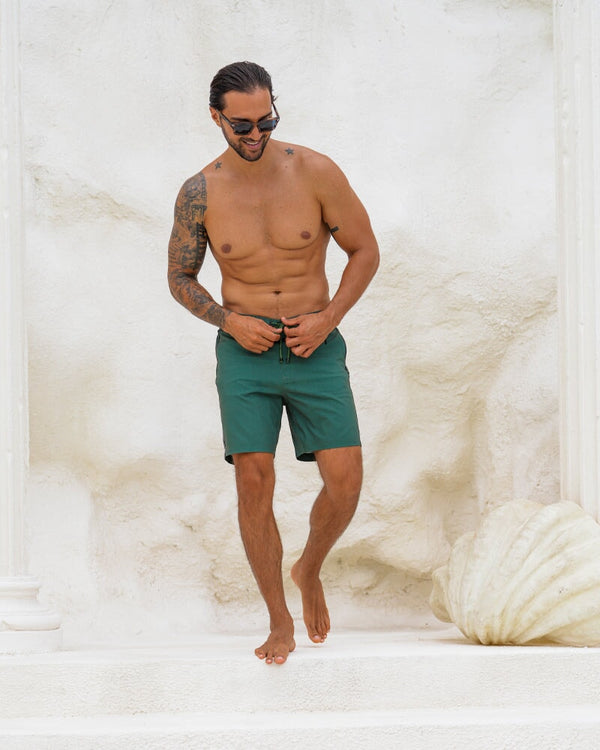 Khaki Green 7" Swim Trunks Tucann 