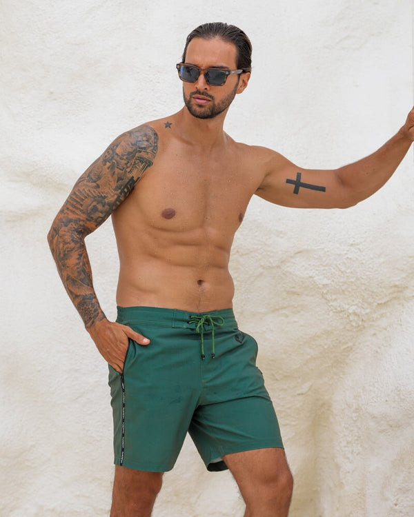 Khaki Green 7" Swim Trunks Tucann 