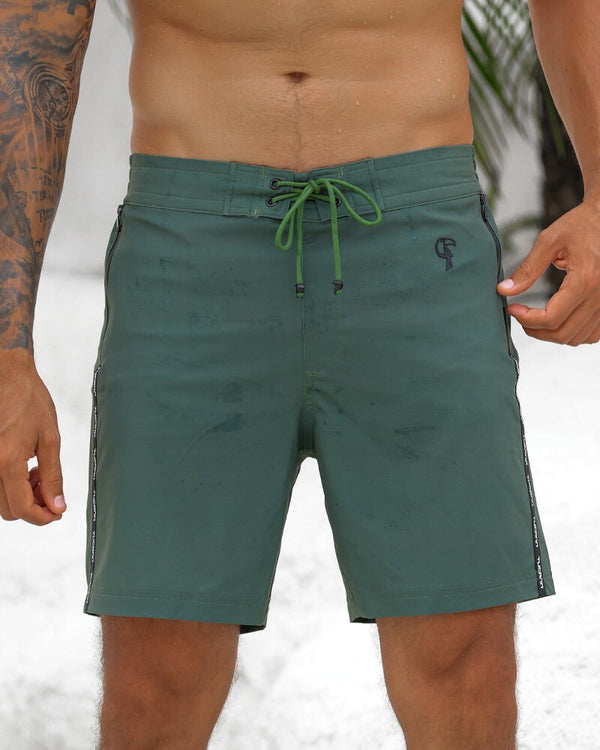 Khaki Green 7" Swim Trunks Tucann 