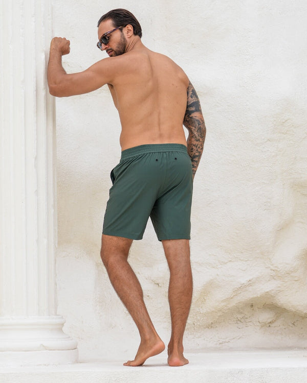 Khaki Green 7" Swim Trunks Tucann 