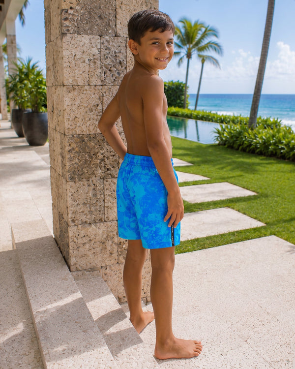 Kids Short - Blue Splatter Tucann 