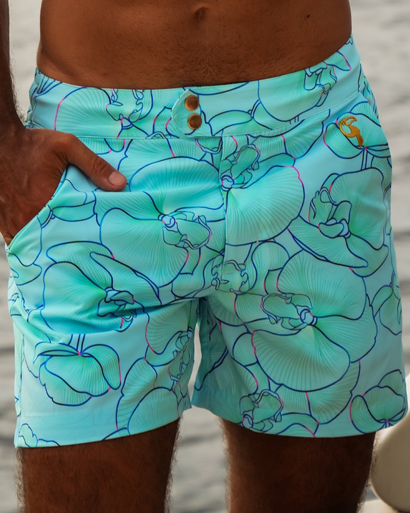Luxe Orchid Shorts - Cyan Tucann 