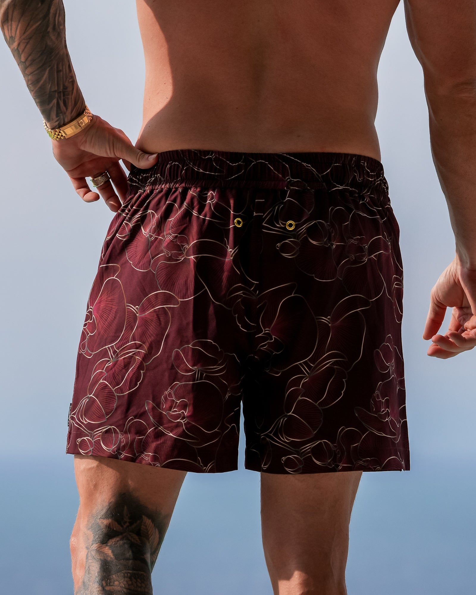 Luxe Orchid Shorts - Merlot Tucann 