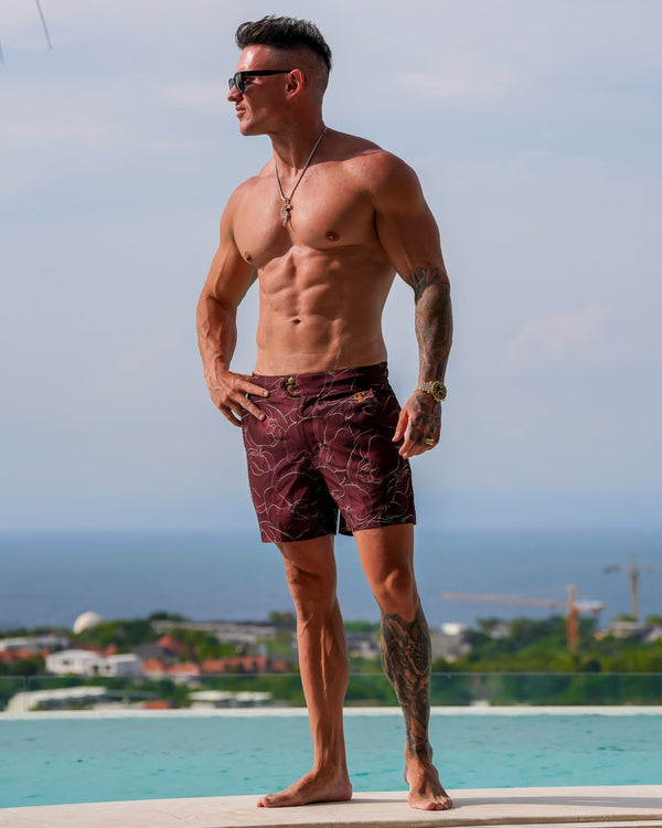 Luxe Orchid Shorts - Merlot Tucann 