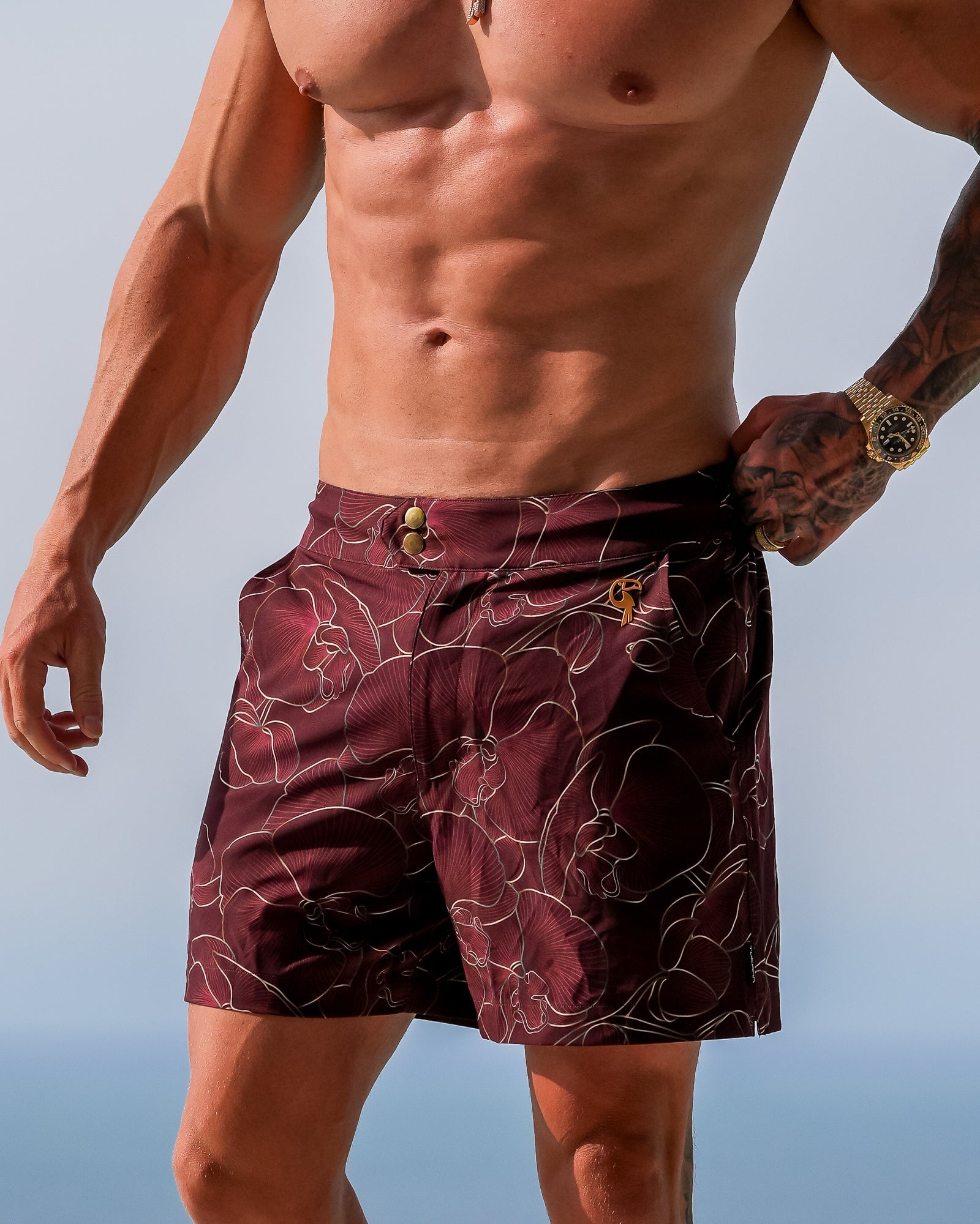 Luxe Orchid Shorts - Merlot Tucann 