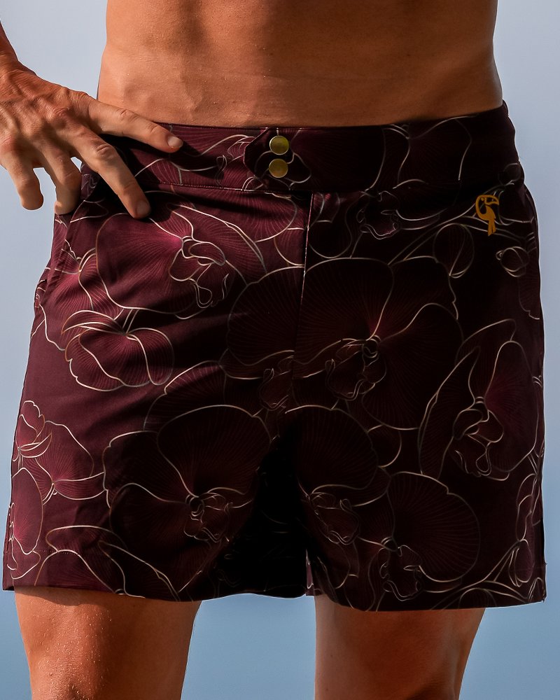 Luxe Orchid Shorts - Merlot Tucann 