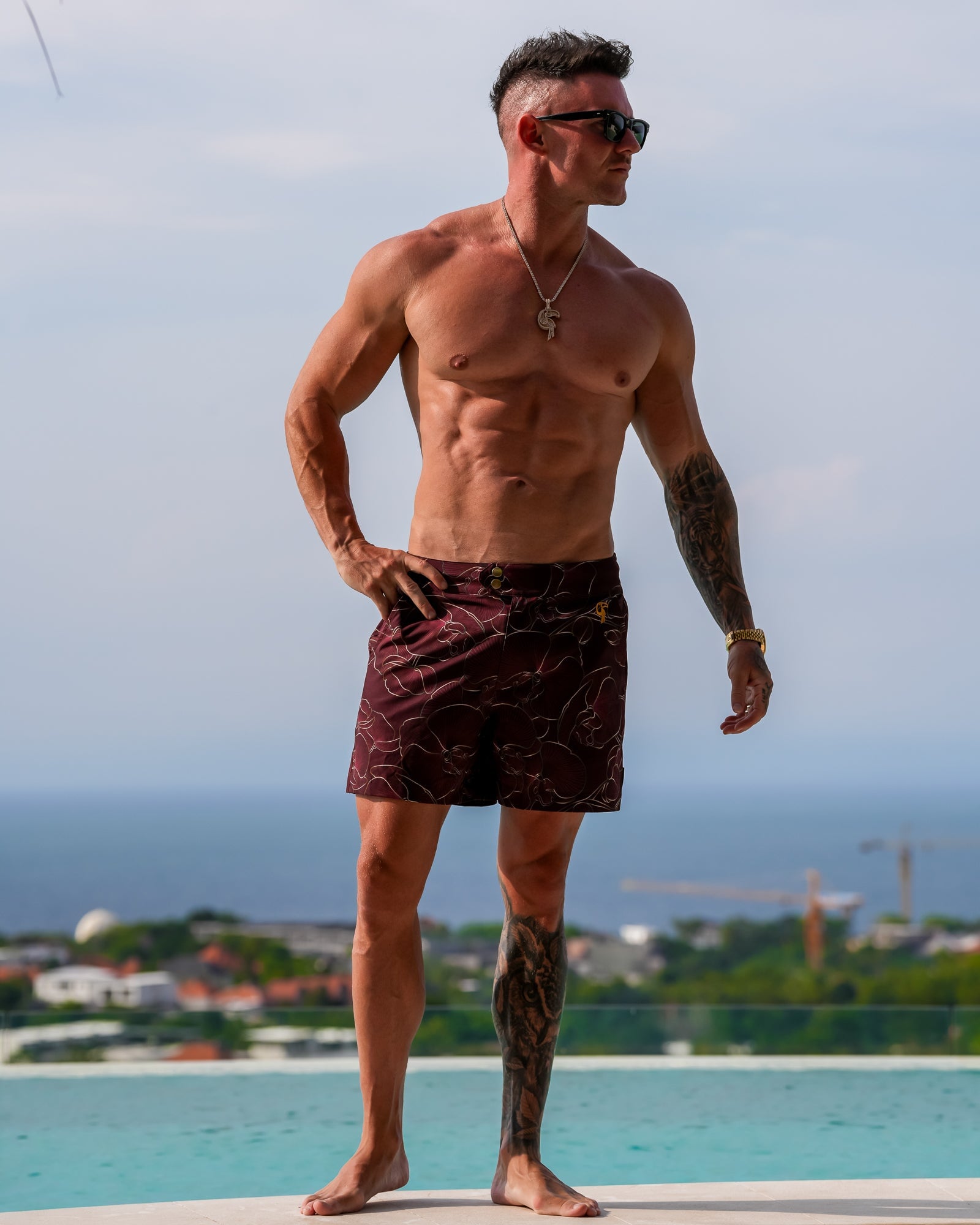 Luxe Orchid Shorts - Merlot Tucann 