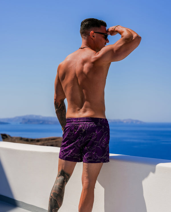 Luxe Orchid Shorts - Plumb 3" Tucann 