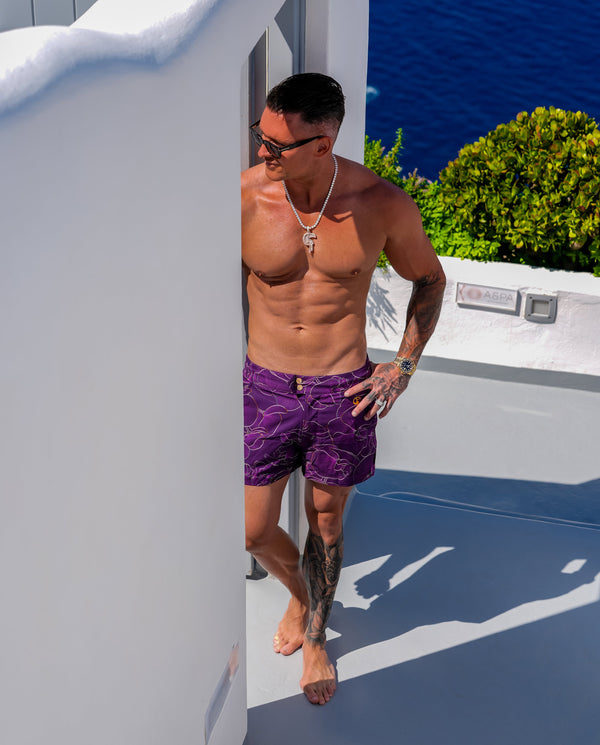 Luxe Orchid Shorts - Plumb 3" Tucann 