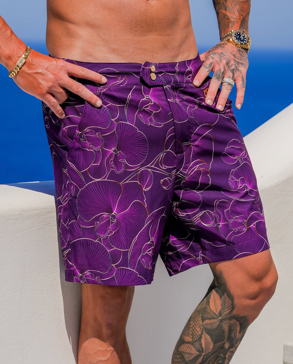 Luxe Orchid Shorts - Plumb 7" Tucann 