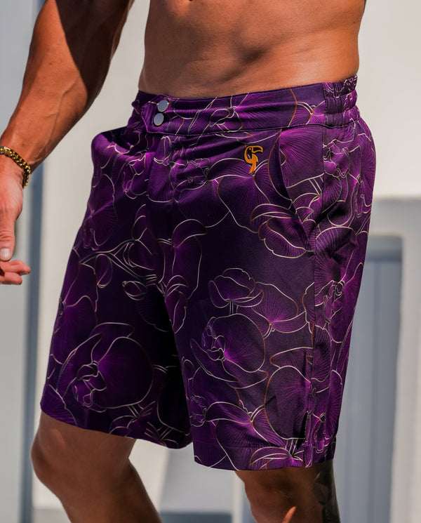 Luxe Orchid Shorts - Plumb 7" Tucann 