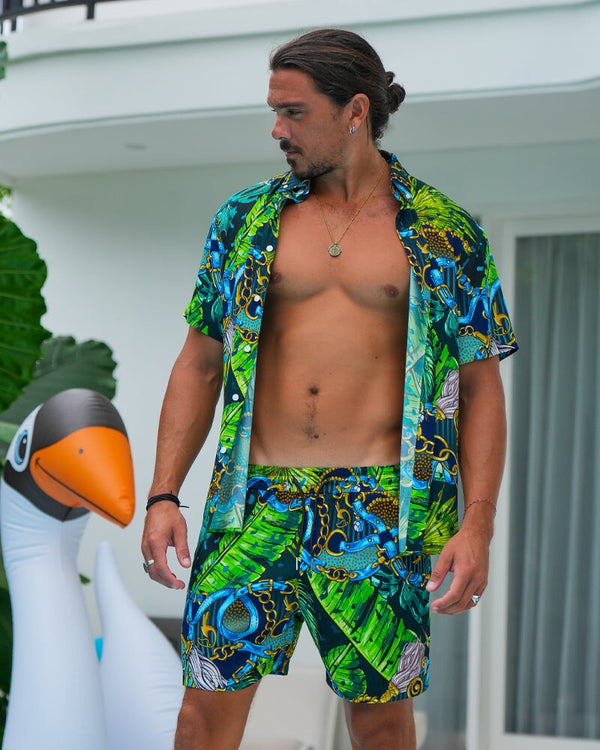 Luxe Set - Emerald Jungle - Shorts Shorts / Board shorts Tucann 