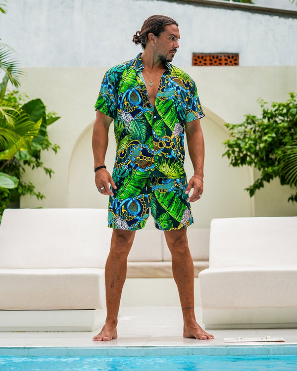 Luxe Set - Emerald Jungle - Shorts Shorts / Board shorts Tucann 